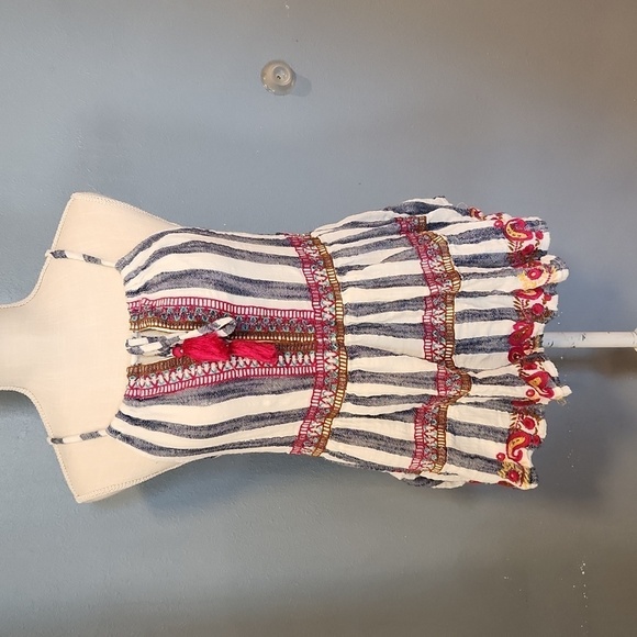 THML Tops - THLM striped boho tasle halter tank top